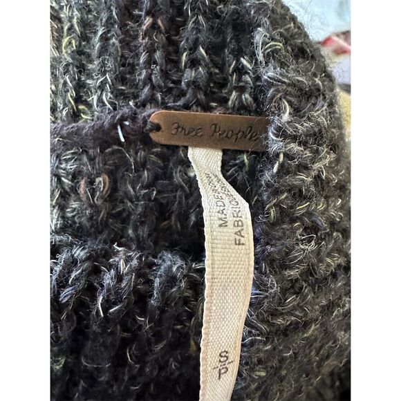 Free People Anthropologie Dylan Womens Sweater Size SP Chunky Knit Turtleneck - Picture 5 of 7